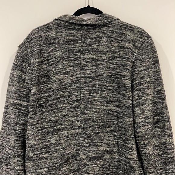 ZARA Man Sport MODA Gray Wool Double Breasted Pea coat Coat size L fits Medium - Picture 10 of 16